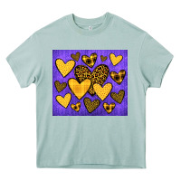 Team Spirit Color Purple And Gold Heavy Core Tee | Teevron