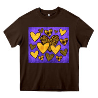 Chocolate Brown team spirit color purple and gold Heavy Core Tee - JahusDesignShop