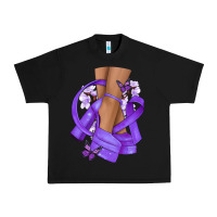 Cancer Diva Purple Ribbon Urban Heavy Tee | Teevron