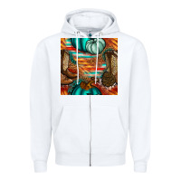 White western thanksgiving seamless pattern Zipper Hoodie - BundleAndBundleShop