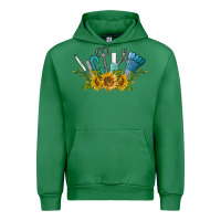 Emerald nail tools with sunflower Urban Hoodie - BarkalooDesign