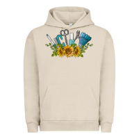 Pigment French Oak nail tools with sunflower Urban Hoodie - BarkalooDesign