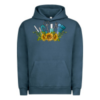 Pigment Midnight Navy nail tools with sunflower Urban Hoodie - BarkalooDesign