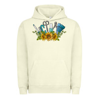 Pigment Pistachio nail tools with sunflower Urban Hoodie - BarkalooDesign