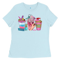 Nail Coffee Cups With Rings Bbs Ladies Tee | Teevron
