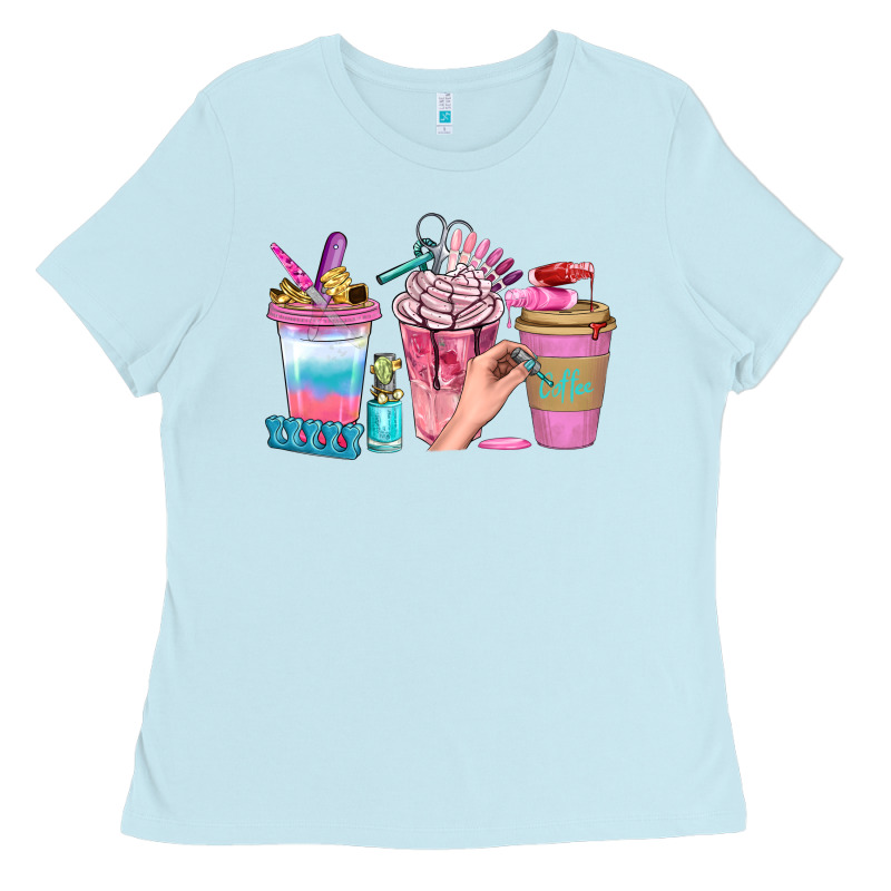 Nail Coffee Cups With Rings Bbs Ladies Tee by BundleAndBundleShop | Teevron