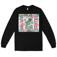 Black dino mite egg hunter Long Sleeve Tee - TumblerDesignByShophia