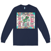 Navy dino mite egg hunter Long Sleeve Tee - TumblerDesignByShophia