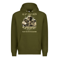 Army Green Alan Art Jackson Limited Design Gift For Fans Premium Hoodie - tuanDangUi