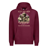Burgundy Alan Art Jackson Limited Design Gift For Fans Premium Hoodie - tuanDangUi