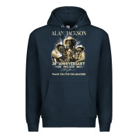 Navy Alan Art Jackson Limited Design Gift For Fans Premium Hoodie - tuanDangUi