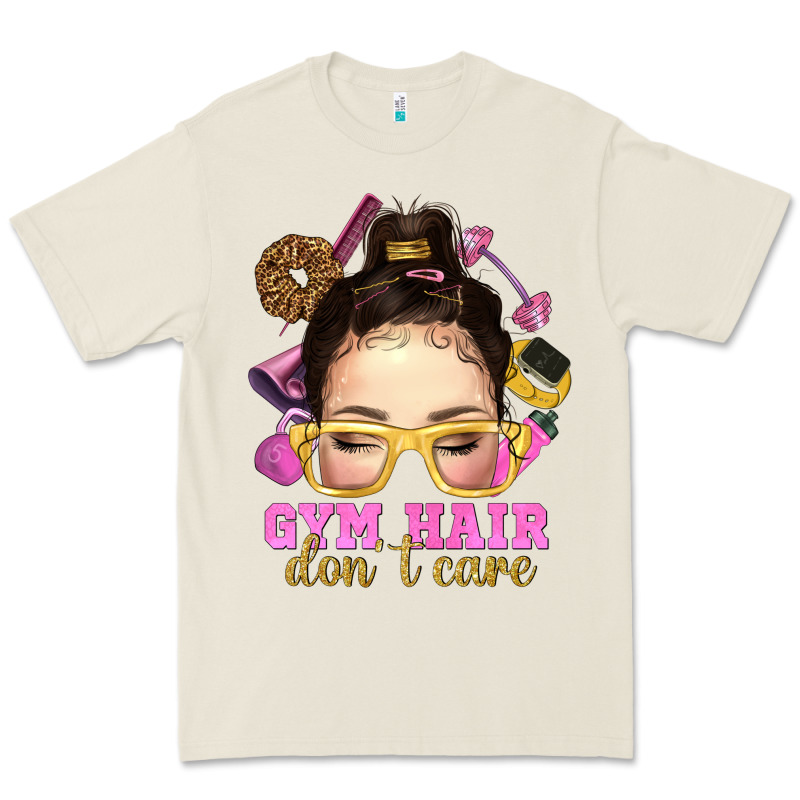 Messy Bun Gym Hair Don't Care Bbs Premium Tee by BundleAndBundleShop | Teevron