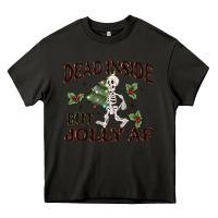 Asphalt dead inside but jolly af Heavy Core Tee - MaliasSmallBusiness