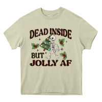 Mossy dead inside but jolly af Heavy Core Tee - MaliasSmallBusiness