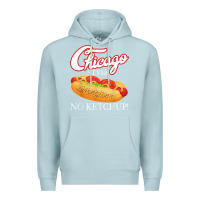 Blue Mist chicago hot dog summer style 4th of july no ketchu Premium Hoodie - tuanDangUi