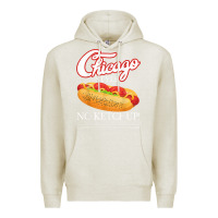 Oatmeal Heather chicago hot dog summer style 4th of july no ketchu Premium Hoodie - tuanDangUi