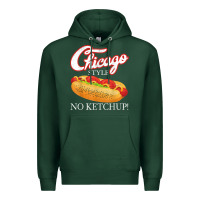 Sports Green chicago hot dog summer style 4th of july no ketchu Premium Hoodie - tuanDangUi