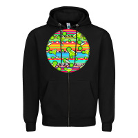 Black hispanic heritage month round earrings 3 Zipper Hoodie - BundleAndBundleShop
