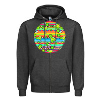 Charcoal Heather hispanic heritage month round earrings 3 Zipper Hoodie - BundleAndBundleShop