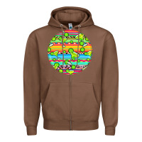 Chestnut hispanic heritage month round earrings 3 Zipper Hoodie - BundleAndBundleShop