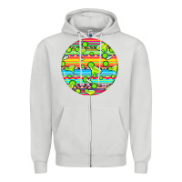 Dove Grey hispanic heritage month round earrings 3 Zipper Hoodie - BundleAndBundleShop