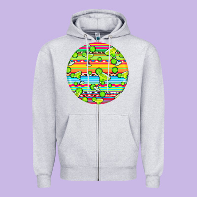 Hispanic Heritage Month Round Earrings 3 Zipper Hoodie Designed By Bundleandbundleshop