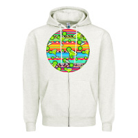 Oatmeal Heather hispanic heritage month round earrings 3 Zipper Hoodie - BundleAndBundleShop