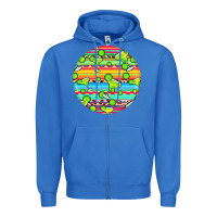 True Royal hispanic heritage month round earrings 3 Zipper Hoodie - BundleAndBundleShop