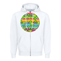 White hispanic heritage month round earrings 3 Zipper Hoodie - BundleAndBundleShop