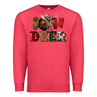 Cardinal oh deer christmas Premium Sweatshirt - LillyAllenDesigns