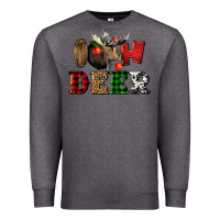 Charcoal Heather oh deer christmas Premium Sweatshirt - LillyAllenDesigns