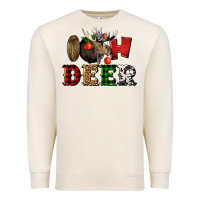 Sandshell oh deer christmas Premium Sweatshirt - LillyAllenDesigns