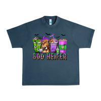 Midnight Navy Boo Heifer Coffee Cups with Halloween Urban Heavy Tee - texasbilliewilder