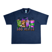 Navy Boo Heifer Coffee Cups with Halloween Urban Heavy Tee - texasbilliewilder