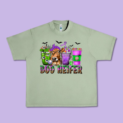Boo Heifer Coffee Cups With Halloween Urban Heavy Tee Designed By Texasbilliewilder