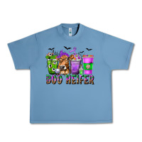 Pebble Blue Boo Heifer Coffee Cups with Halloween Urban Heavy Tee - texasbilliewilder