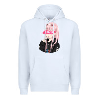 White uwu Premium Hoodie - tuanDangUi