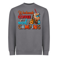 Storm weekends coffee and camping frappe coffee Heavyweight Sweatshirt - FaDigitalArtStudio