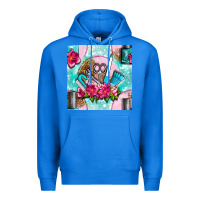 True Royal nail tools and polish with flowers and tooled leather seamless pattern Premium Hoodie - BundleAndBundleShop