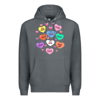 Rock womens valentine candy heart valentines day vneck Premium Hoodie - tuanDangUi