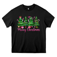 Black Merry Christmas Nurse trees Heavy Core Tee - MaliasSmallBusiness