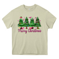 Mossy Merry Christmas Nurse trees Heavy Core Tee - MaliasSmallBusiness