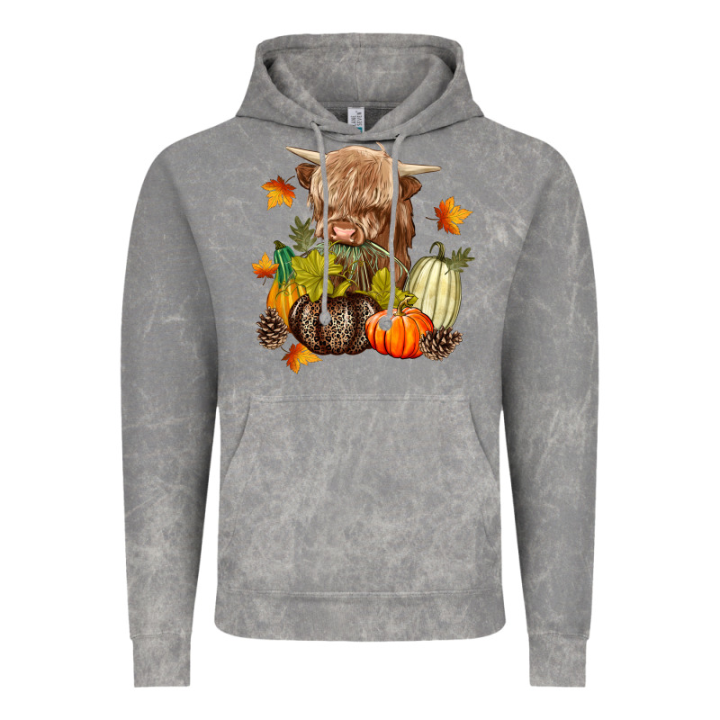 Heifer With Pumpkins Vintage Hoodie by texasbilliewilder | Teevron