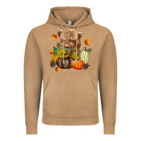 Vintage Camel Heifer with Pumpkins Vintage Hoodie - texasbilliewilder
