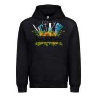 Black customize nail tools with sunflower preview Urban Hoodie - BarkalooDesign