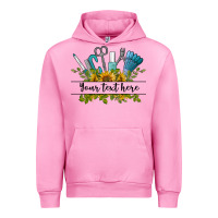 Fuchsia Pink customize nail tools with sunflower preview Urban Hoodie - BarkalooDesign