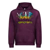 Mauve Wine customize nail tools with sunflower preview Urban Hoodie - BarkalooDesign