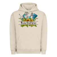 Pigment French Oak customize nail tools with sunflower preview Urban Hoodie - BarkalooDesign