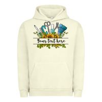Pigment Pistachio customize nail tools with sunflower preview Urban Hoodie - BarkalooDesign