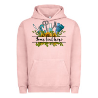 Pigment Salmon customize nail tools with sunflower preview Urban Hoodie - BarkalooDesign